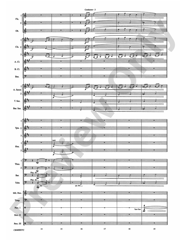 The Perfect Storm (from the Warner Bros. Motion Picture) - Concert Band Conductor Score & Parts (Digital Download)