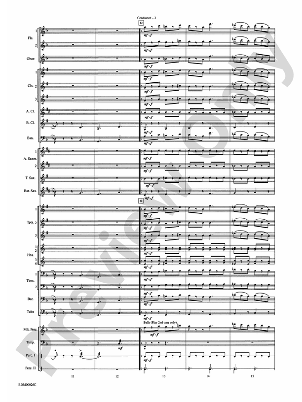 Wings and Shield - Concert Band Conductor Score & Parts (Digital Download)