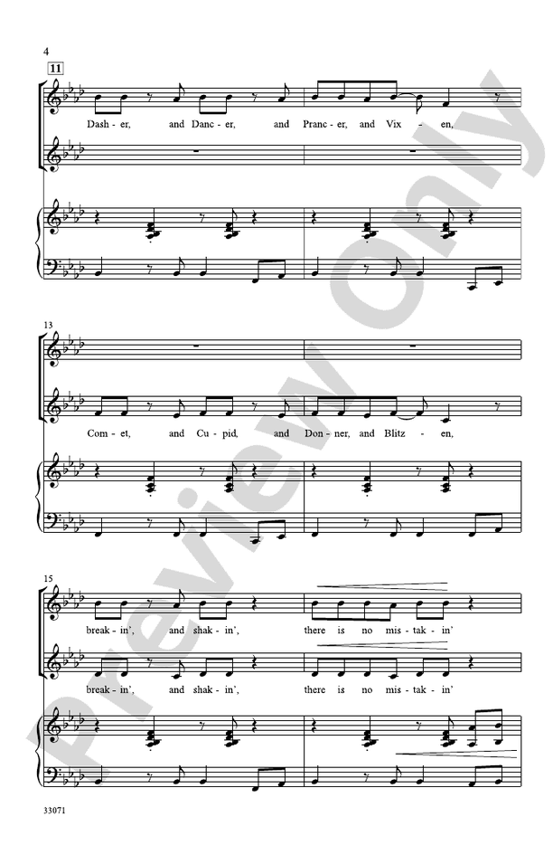 Hip-Hop Reindeer – 2-Part Choral Octavo (Digital Download)