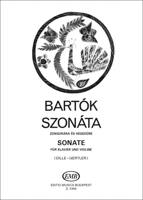 Bartok - Sonata - Violin/Piano Accompaniment edited by Dille EMB Z5366