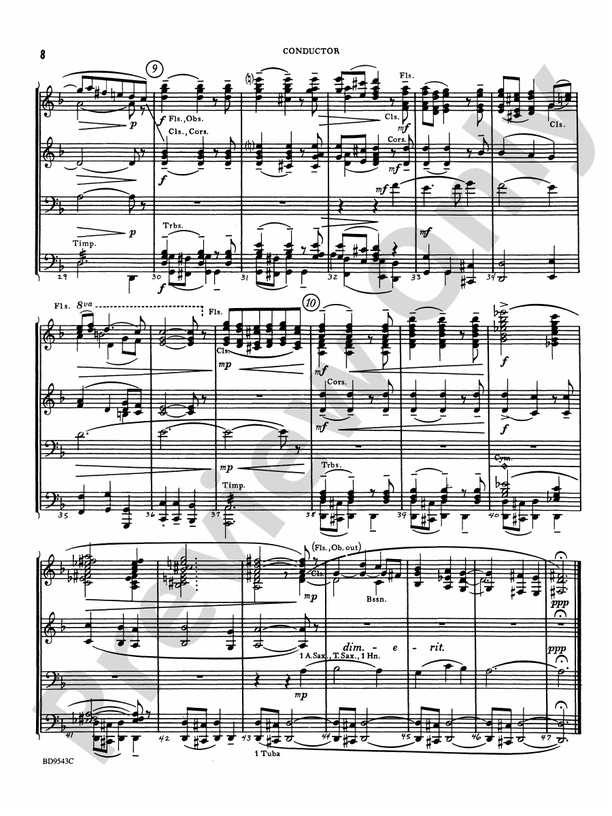 Three Chorale Preludes - Concert Band Conductor Score & Parts (Digital Download)
