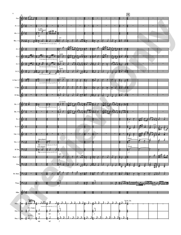 Modal Tune - Concert Band Conductor Score & Parts (Digital Download)