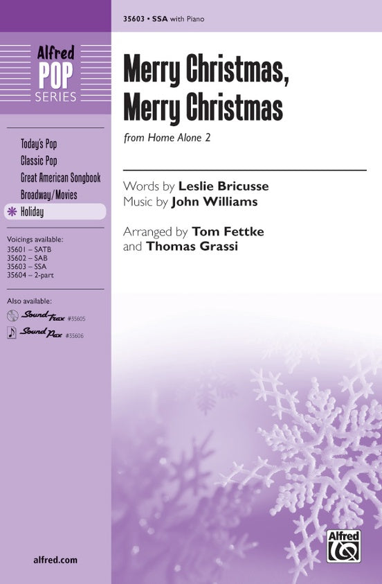 Merry Christmas, Merry Christmas (from Home Alone 2) – SSA Choral Octavo (Digital Download)