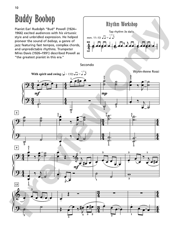 Buddy Boobop - 1 Piano, 4 Hands (Digital Download)