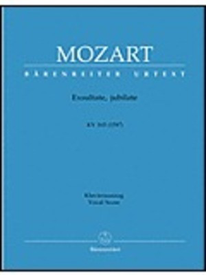Exsultate Jubilate K 165 - Wolfgang Amadeus Mozart - Classical Vocal Barenreiter Vocal Score