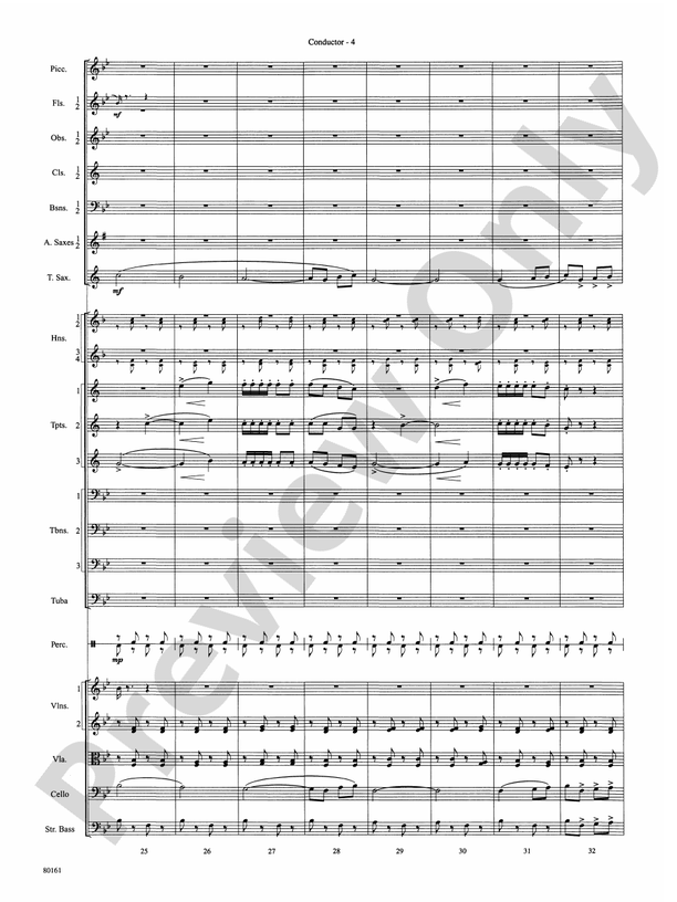 Bugler's Holiday – Full Orchestra Conductor Score & Parts (Digital Download)