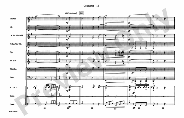 Service Songs - Set 2 (Marines/Air Force) – Marching Band Conductor Score & Parts (Digital Download)