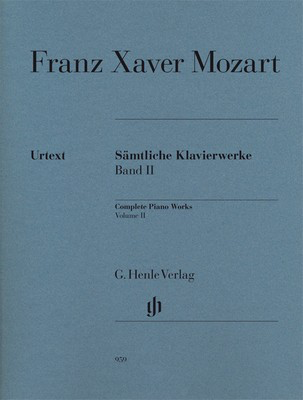 Piano Works Complete Volume 2 Urtext - Franz Xaver Mozart - Piano G. Henle Verlag Piano Solo