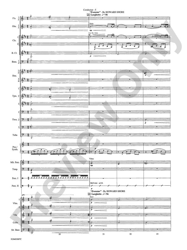 The Lord of the Rings: The Two Towers, Symphonic Suite from – Full Orchestra Conductor Score & Parts (Digital Download)