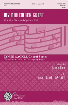 My November Guest - James Baas - SSA Walton Music Octavo