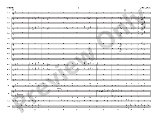 Lester Leaps In - Jazz Ensemble Conductor Score & Parts(Digital Download)