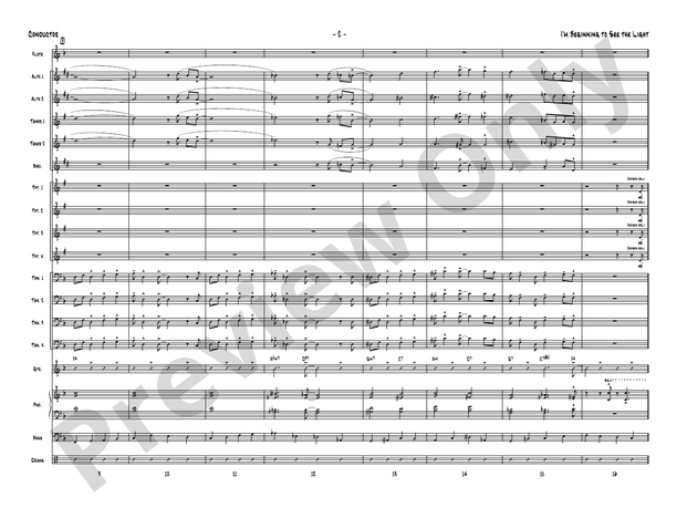I'm Beginning to See the Light - Jazz Ensemble Conductor Score & Parts(Digital Download)