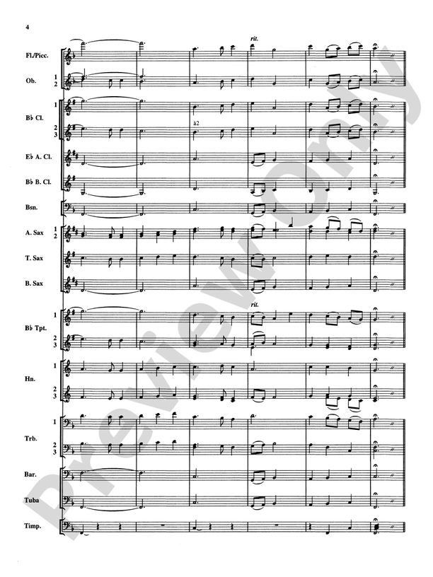 Christmas Music from Bach - Concert Band Conductor Score & Parts (Digital Download)