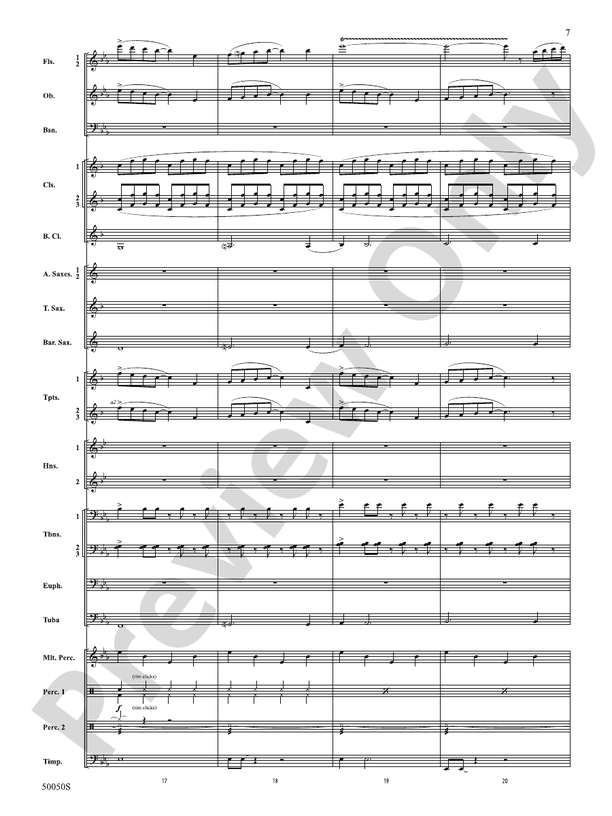 With Eyes Turned Skyward - Concert Band Conductor Score & Parts (Digital Download)