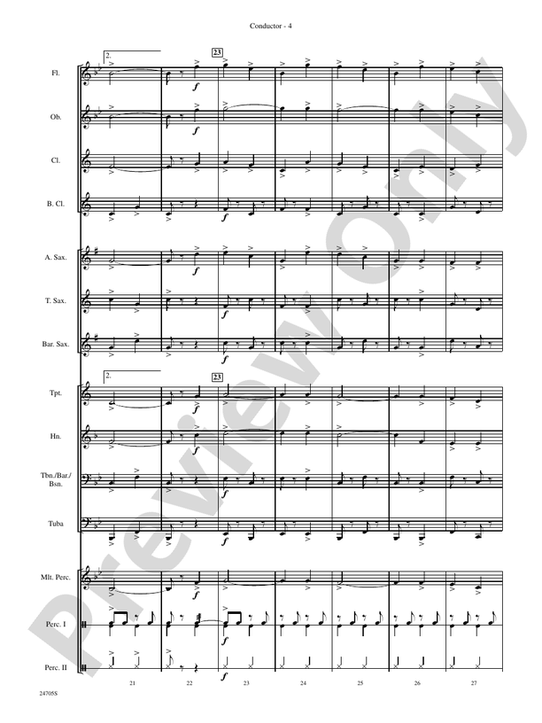 Belwin Beginning Band Kit #2 - Concert Band Conductor Score & Parts (Digital Download)