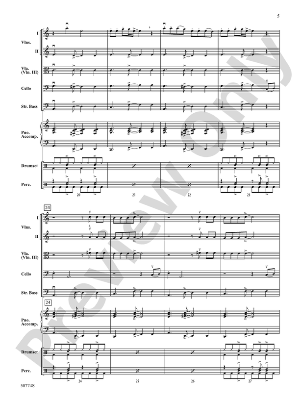 Dance the Night - String Orchestra Conductor Score & Parts (Digital Download)