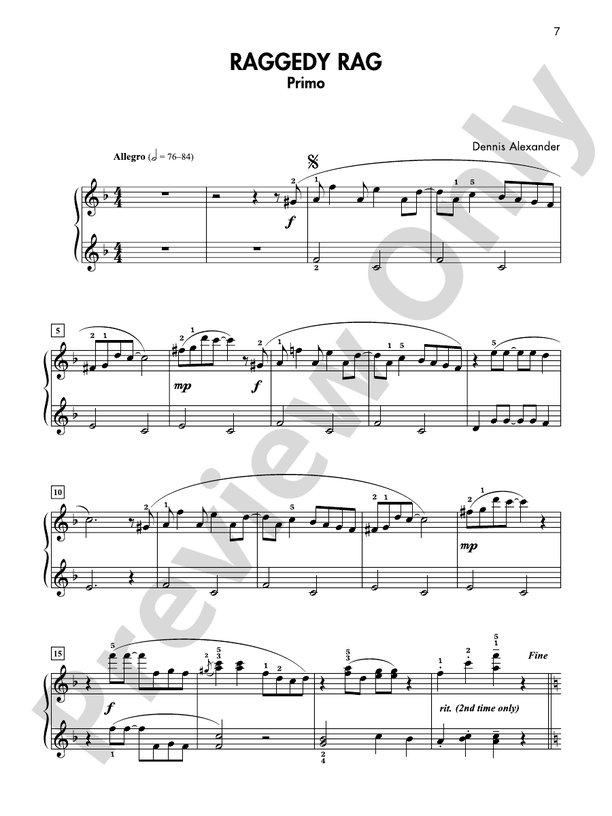 Just for Two, Book 3 - 1 Piano, 4 Hands (Digital Download)