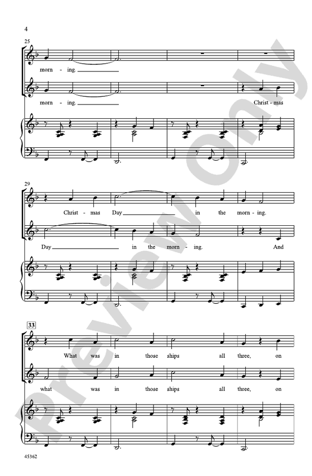 I Saw Three Ships – 2-Part Choral Octavo - Digital Sheet Music Download (Digital Download)