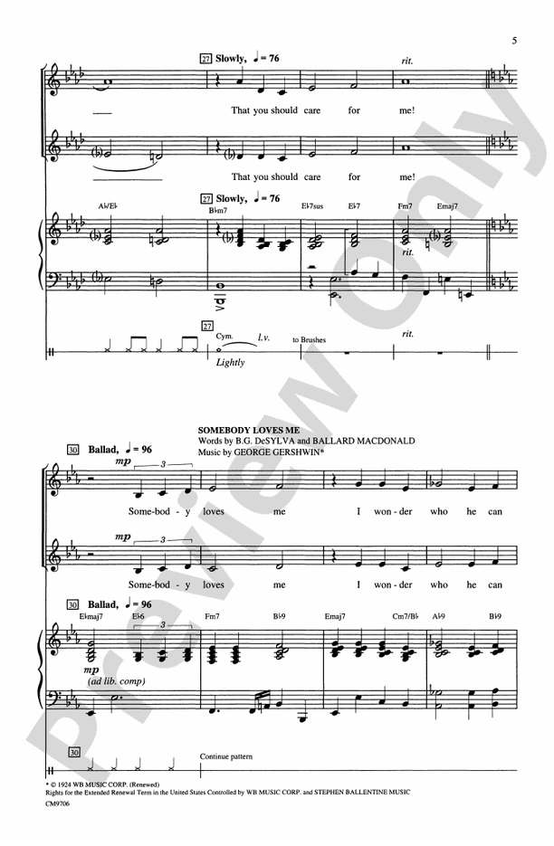 Gershwin Showcase – 2-Part Choral Octavo (Digital Download)
