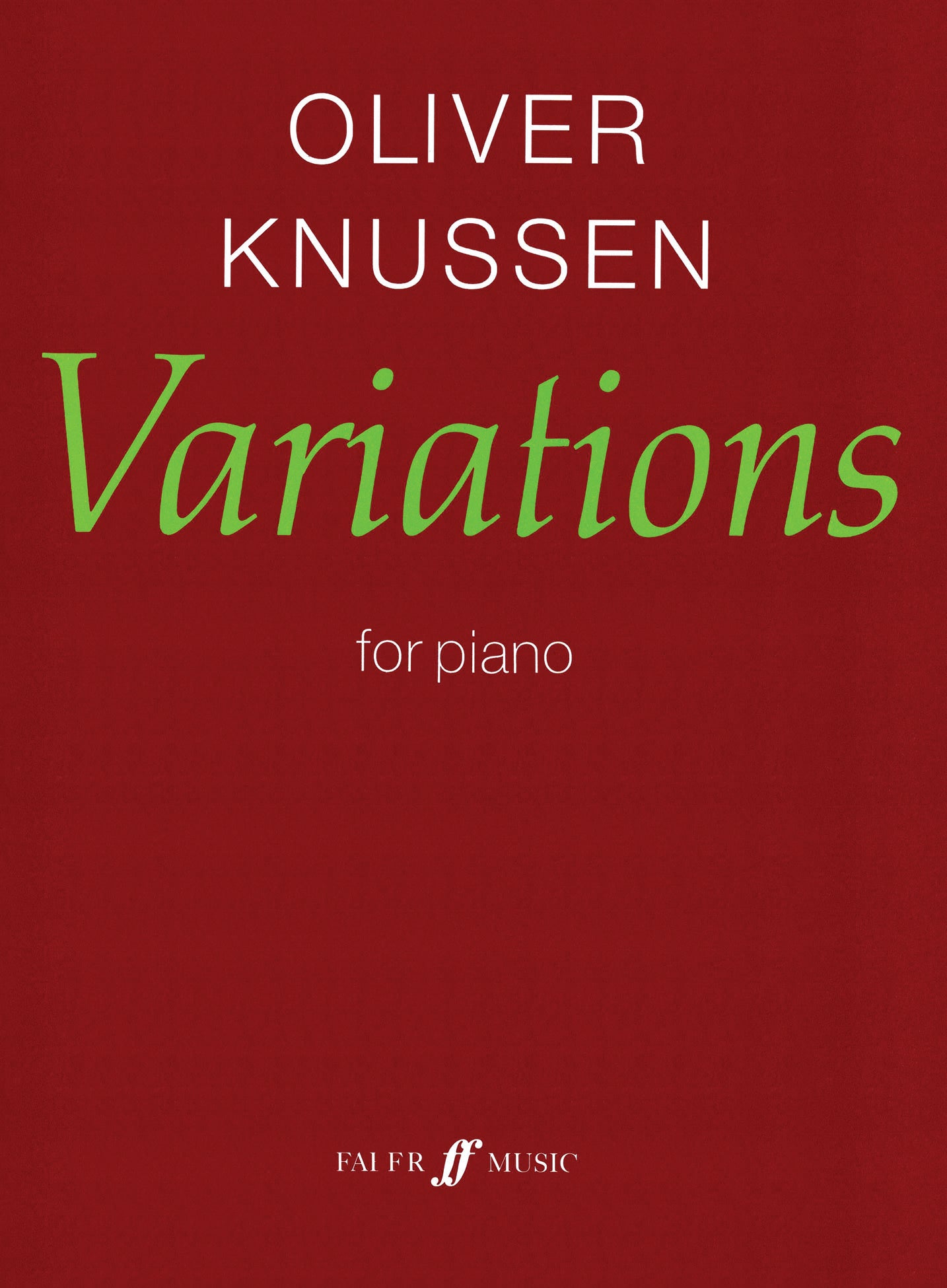 Variations Op.24 - Piano Solo (Digital Download)