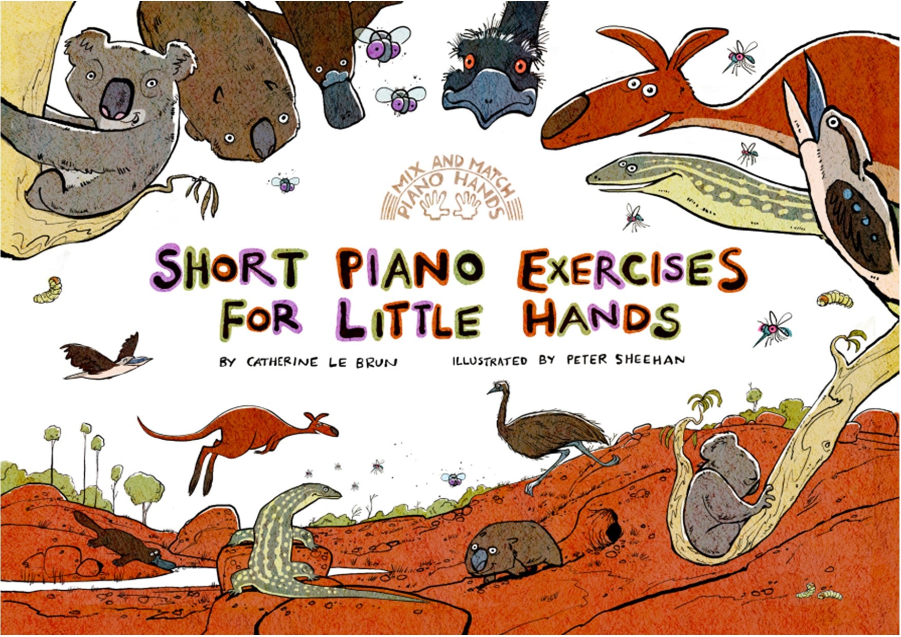 Short Piano Exercises for Little Hands - Piano by Le Brun Flip-Book Mix & Match Piano Hands