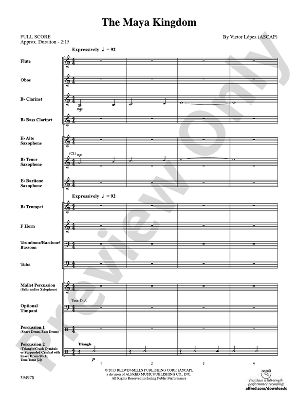 The Maya Kingdom - Concert Band Conductor Score & Parts (Digital Download)