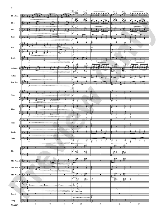 Laideronnette: Imperatrice des Pagodes (from Ma mere l'oye ) - Concert Band Conductor Score & Parts (Digital Download)