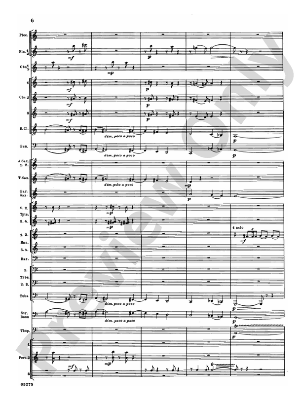 Alarums, Op. 27 - Concert Band Conductor Score & Parts (Digital Download)
