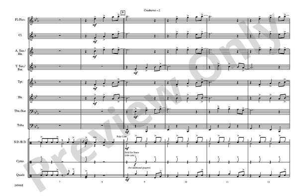 When the Saints Go Swingin' In – Marching Band Conductor Score & Parts (Digital Download)