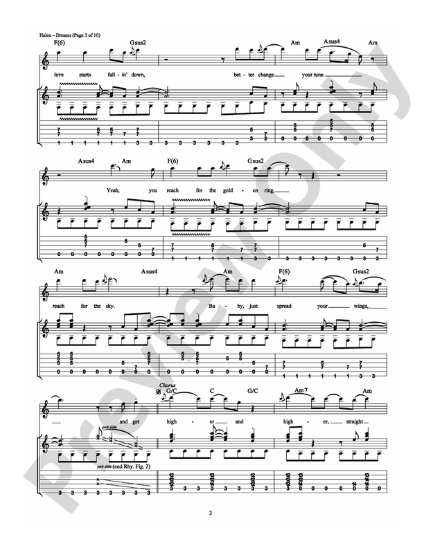 Dreams - Guitar TAB (Digital Download)