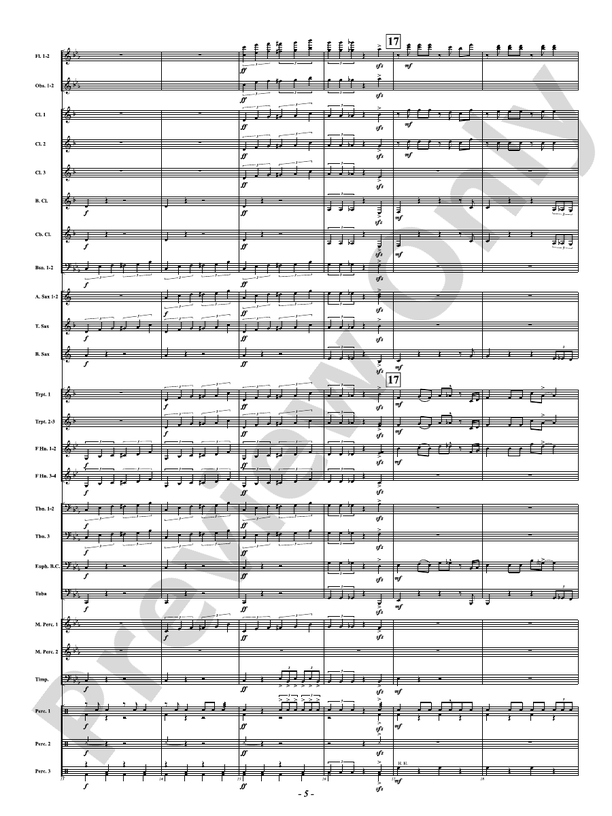 Mississippi Blue - Concert Band Conductor Score & Parts (Digital Download)