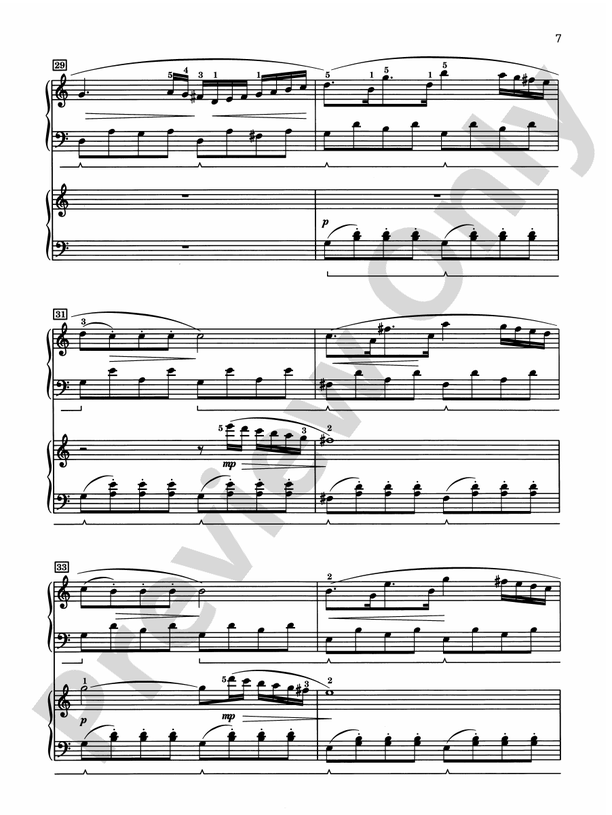 Concerto in C Major: In Three Movements for Solo Piano with Piano Accompaniment - 2 Pianos, 4 Hands (Digital Download)