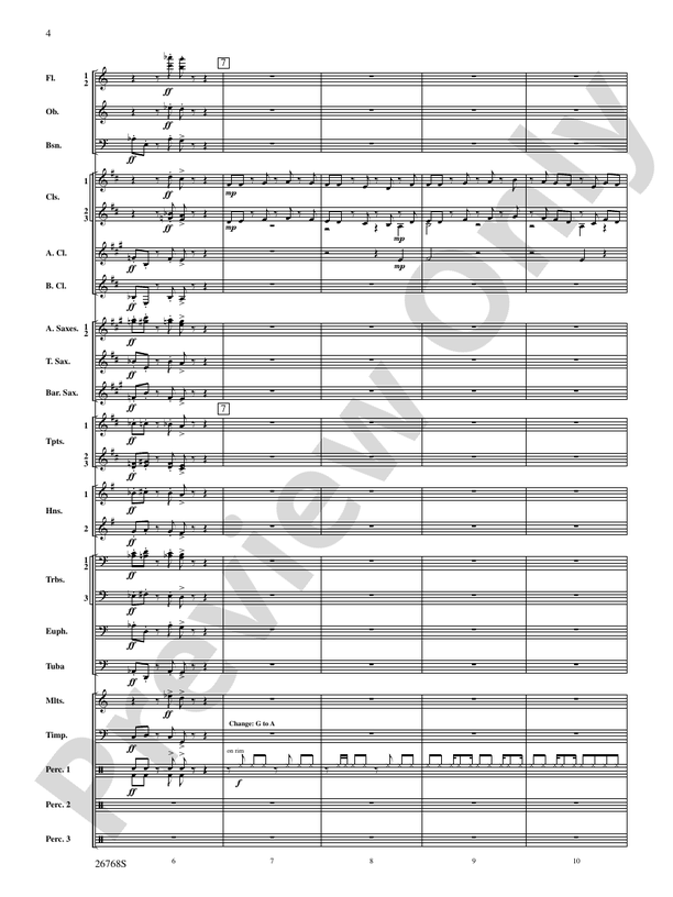 The Story of Mumble Happy Feet - Concert Band Conductor Score & Parts (Digital Download)
