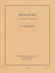 Martinu - Sonatine - C or Bb Trumpet/Piano Accompaniment Leduc AL21699