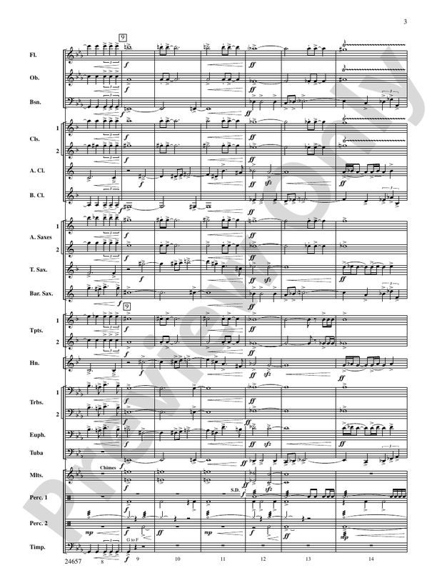 The Phantom of Dark Hollow - Concert Band Conductor Score & Parts (Digital Download)