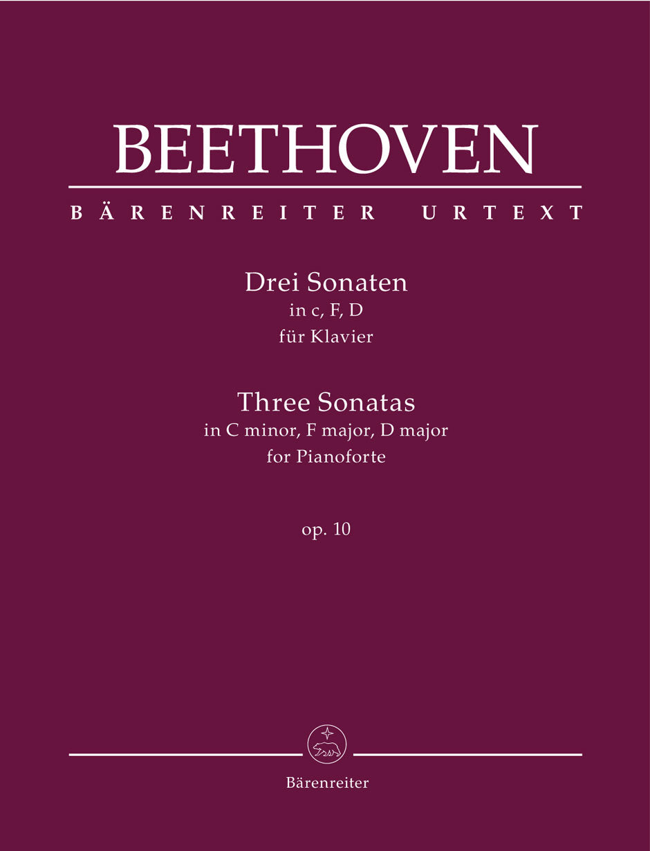 Beethoven Three Piano Sonatas Op 10