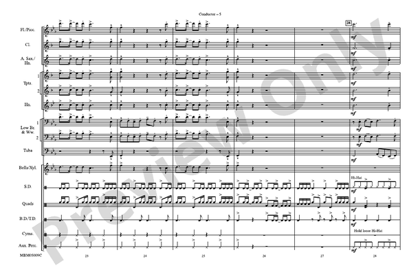 Le Freak – Marching Band Conductor Score & Parts (Digital Download)