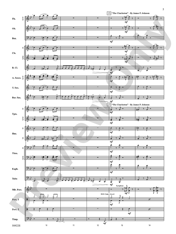The Roaring Twenties – Concert Band Conductor Score & Parts (Digital Download)