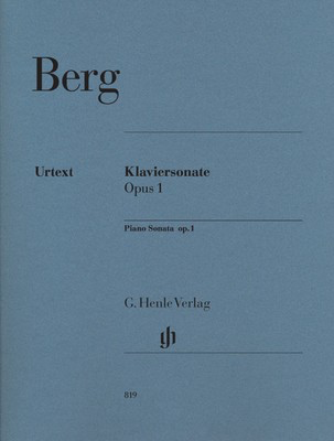 Piano Sonata Op. 1 - Alban Berg - Piano G. Henle Verlag Piano Solo