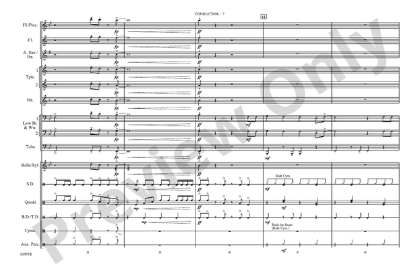 Already Gone (Arr. Doug Adams) – Marching Band Conductor Score & Parts (Digital Download)