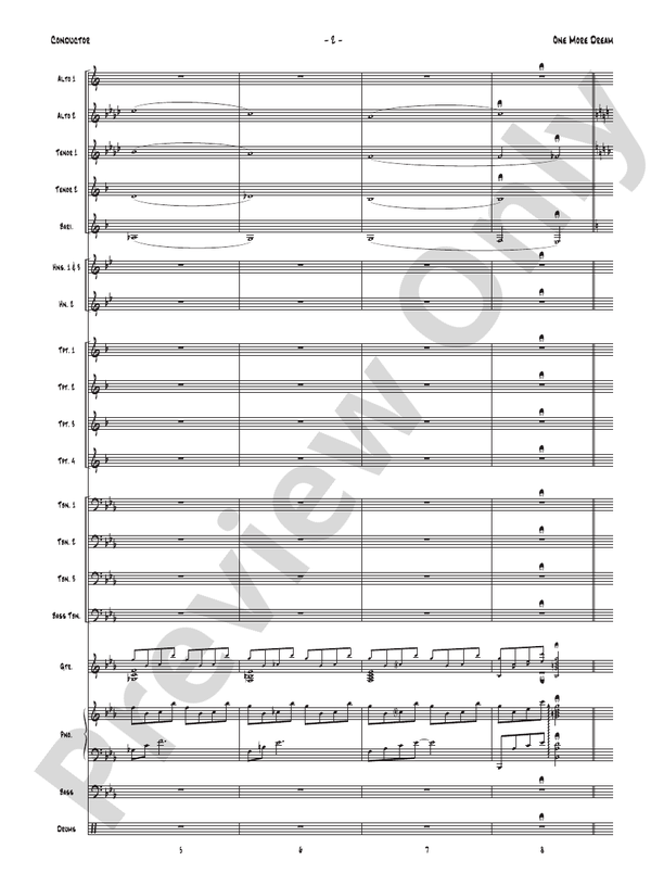 One More Dream - Jazz Ensemble Conductor Score & Parts(Digital Download)