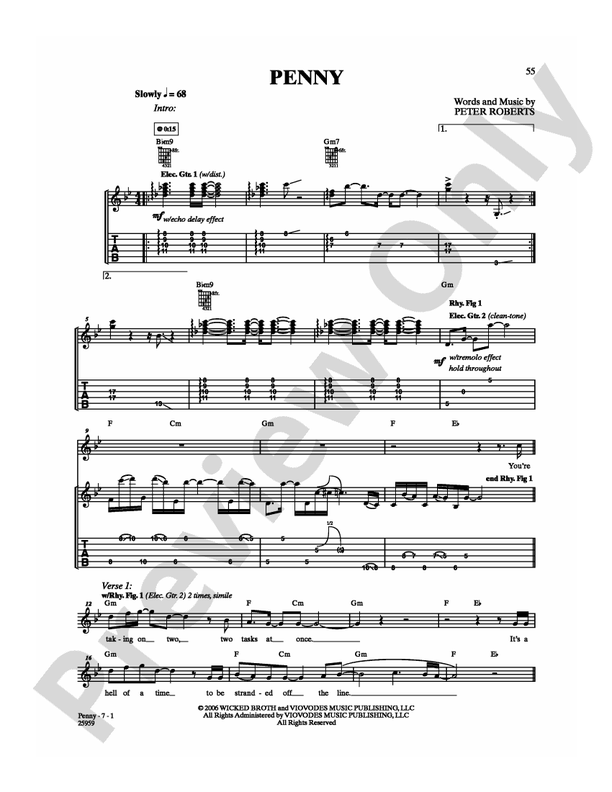 Penny - Guitar TAB (Digital Download)