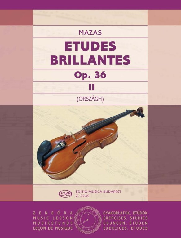 Mazas - Etudes Op36 Volume 2 Etudes Brillantes - Violin Solo EMB Z2245