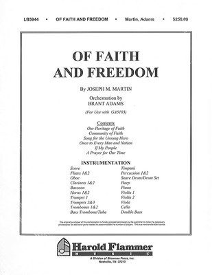 Of Faith and Freedom - Orchestration - Joseph M. Martin - Shawnee Press Score/Parts
