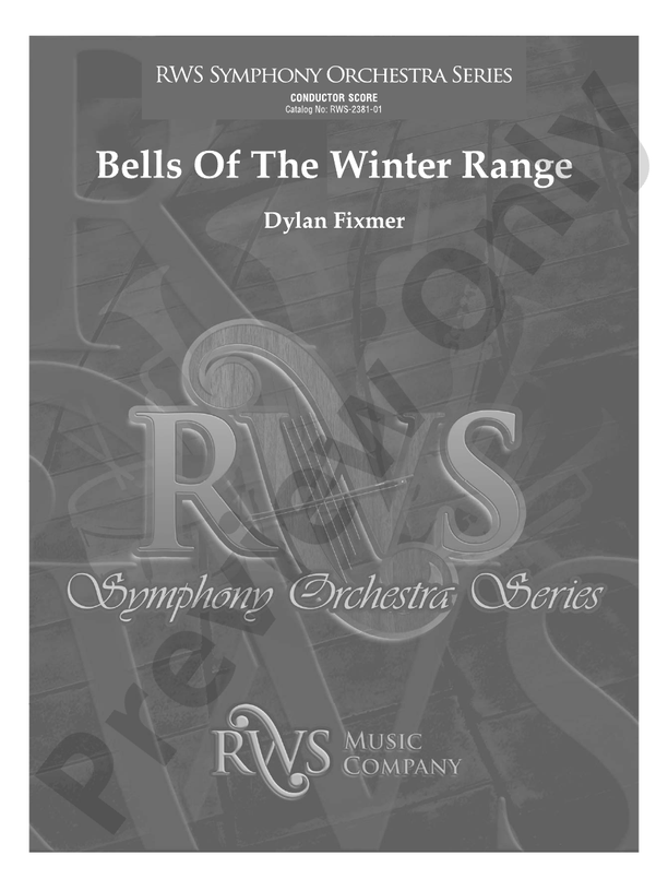 Bells of the Winter Range - Full Orchestra Conductor Score & Parts (Digital Download)