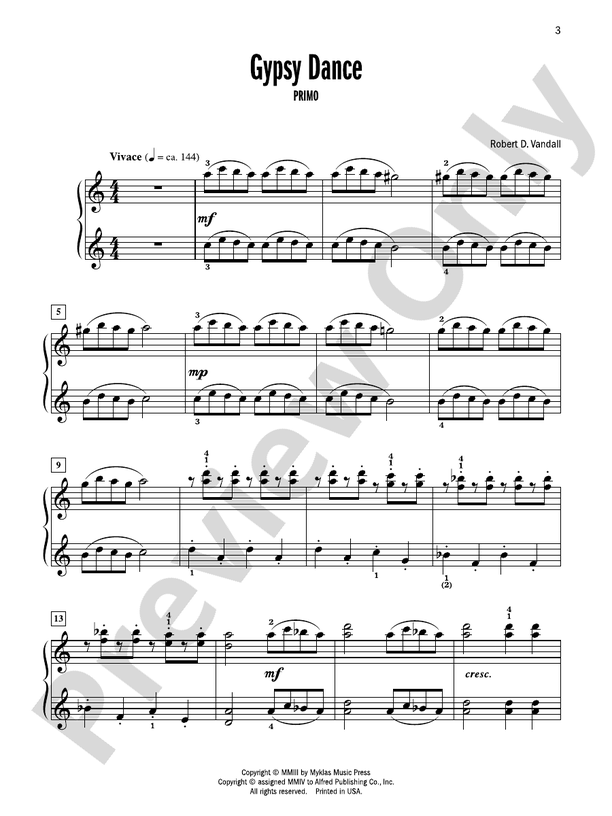 Celebrated Piano Duets, Book 2: Six Diverse Duets for Late Elementary to Early Intermediate Pianists - 1 Piano, 4 Hands (Digital Download)