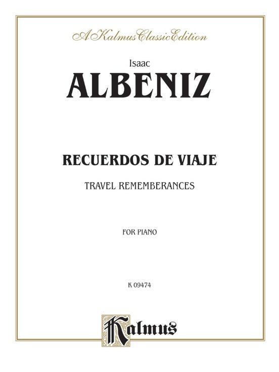 Albeniz - Recuerdos de Viaje - Piano Solo (Digital Download)