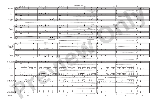 Jumpin' Jack Flash (Arr. Doug Adams) – Marching Band Conductor Score & Parts (Digital Download)