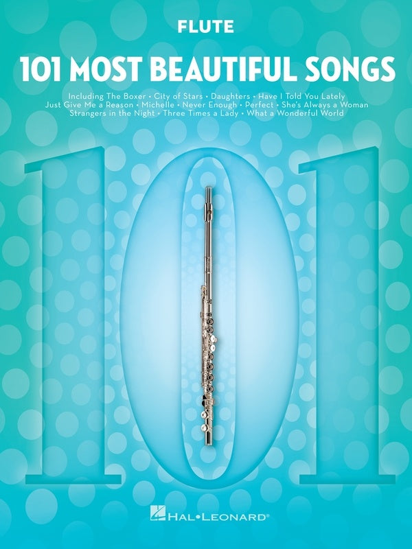 101 Most Beautiful Songs - Flute Solo - Hal Leonard 291023