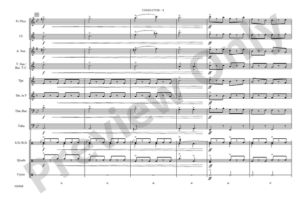 Funiculi, Funicula – Marching Band Conductor Score & Parts (Digital Download)